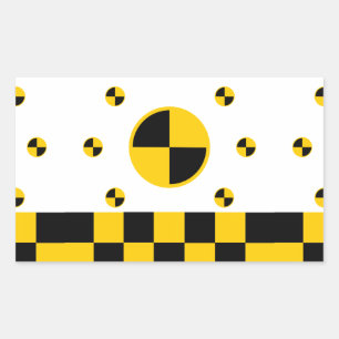 Crash Test Markers Bold Style Sticker