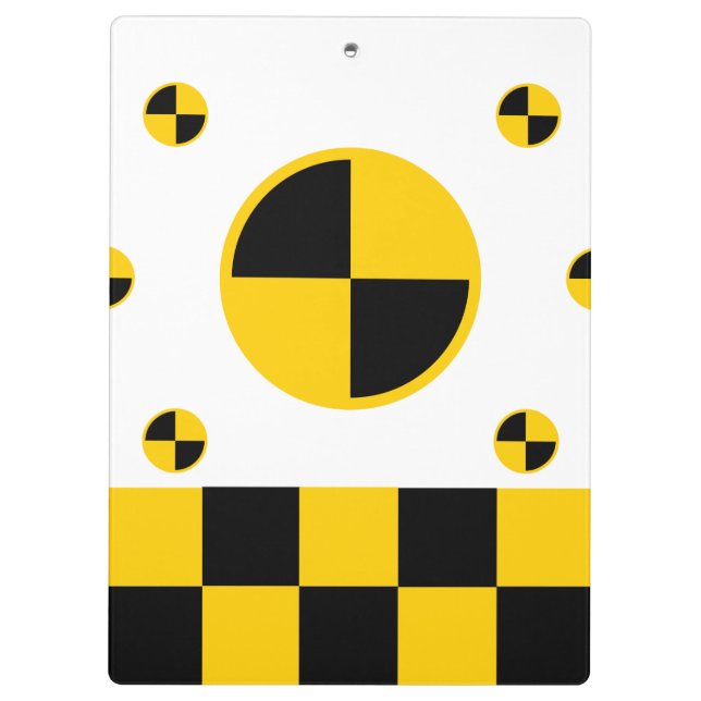 Crash Test Markers Clipboard (Back)