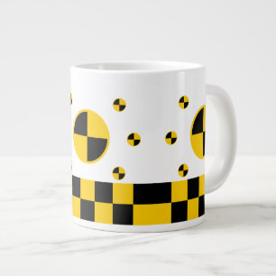 Crash Test Markers Graphics Large Coffee Mug