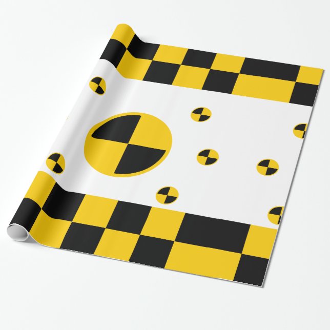 Crash Test Markers Wrapping Paper (Unrolled)