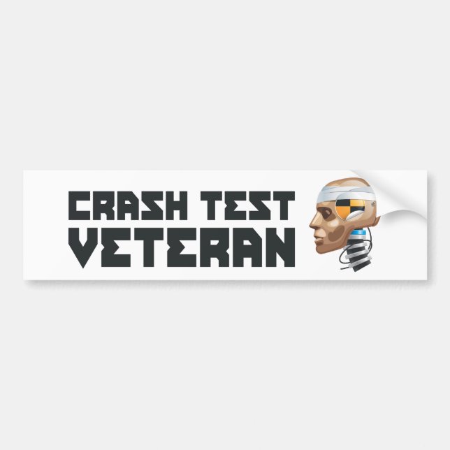Crash Test Veteran Bumper Sticker (Front)