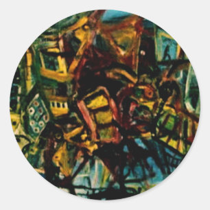 CRASH THE GATE CLASSIC ROUND STICKER