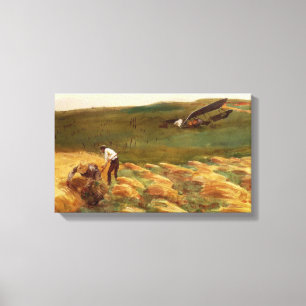 Crashed Airplane (by John Singer Sargent) Canvas Print