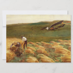 Crashed Airplane (by John Singer Sargent) Card