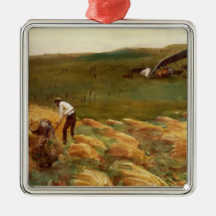Crashed Airplane (by John Singer Sargent) Metal Ornament
