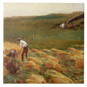Crashed Airplane (by John Singer Sargent) Tile