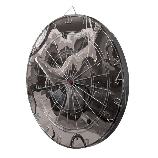 Crashed World War Fighter Aircraft Dartboard (Front Right)