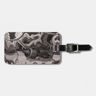 Crashed World War Fighter Aircraft Luggage Tag
