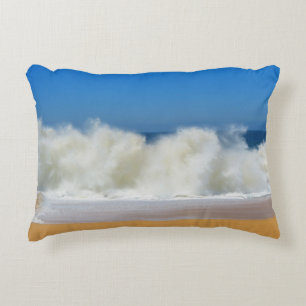 Crashing Ocean Waves Accent Pillow