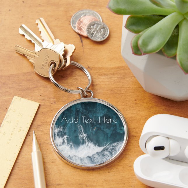 Crashing Ocean Waves Keychain (Desk)