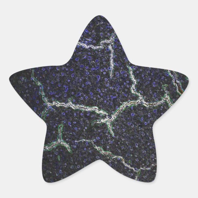 crashing shell star sticker (Front)