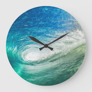 Crashing Wave Large Clock