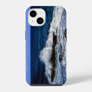Crashing Wave On Rock Formation Case