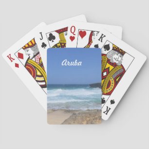 Crashing Waves at Boca Keto in Aruba Playing Cards