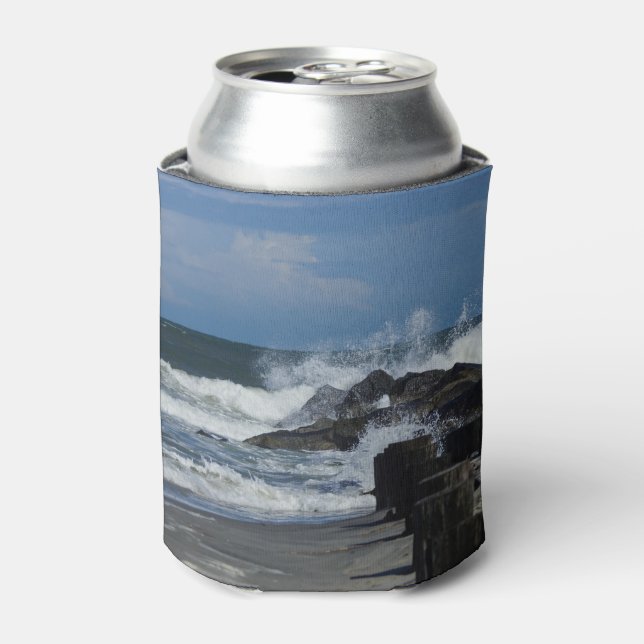 Crashing Waves At Folly Can Cooler (Can Front)