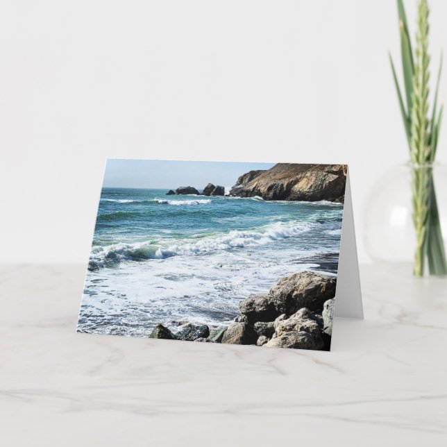 Crashing Waves Blank Note Cards (Front)