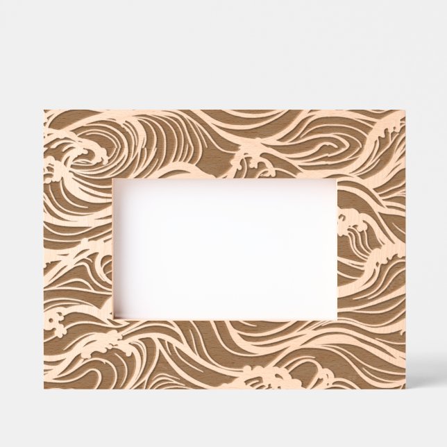 crashing waves etched frames (Front)