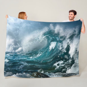CRASHING WAVES FLEECE BLANKET