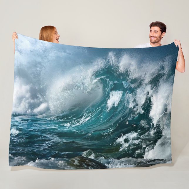 CRASHING WAVES FLEECE BLANKET (In Situ)