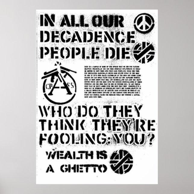 Crass Poster (Front)