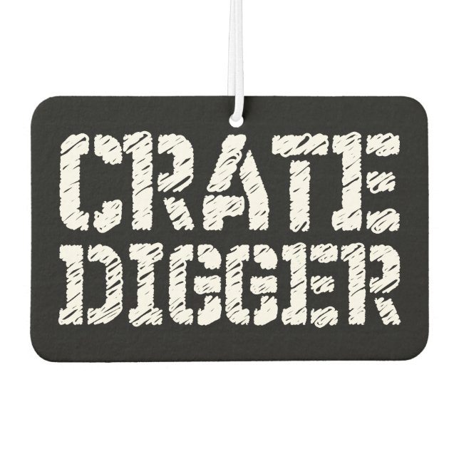 Crate Digger Air Freshener (Front)