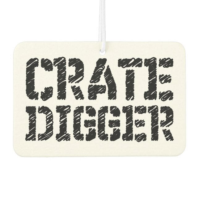 Crate Digger Air Freshener (Front)