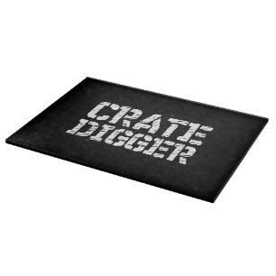 Crate Digger Cutting Board
