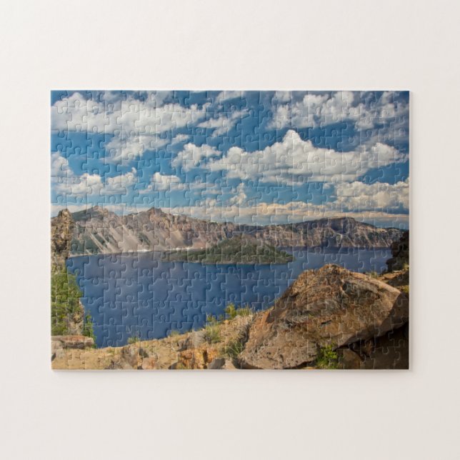 Crater Lake and Wizard Island, Crater Lake Jigsaw Puzzle (Horizontal)