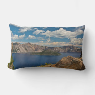 Crater Lake and Wizard Island, Crater Lake Lumbar Pillow