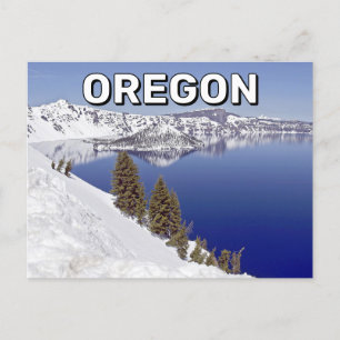 Crater Lake In Oregon Postcard