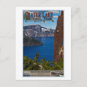 Crater Lake - Informational Poster Postcard