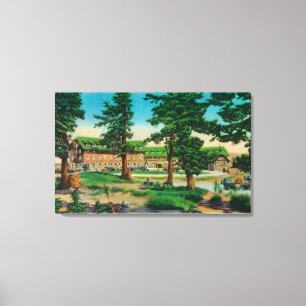 Crater Lake Lodge and Old PinesCrater Lake, OR Canvas Print