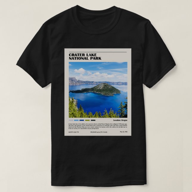 Crater Lake National Park 1 T-Shirt (Design Front)