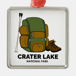 Crater Lake National Park Backpack Metal Ornament