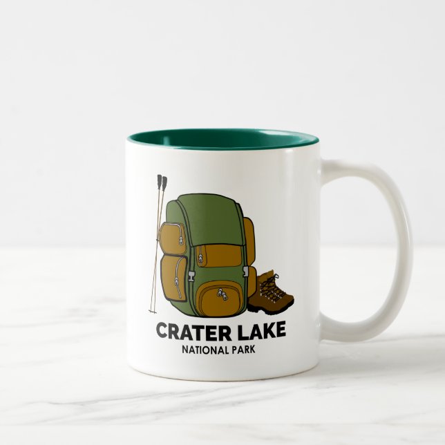 Crater Lake National Park Backpack Two-Tone Coffee Mug (Right)