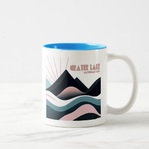 Crater Lake National Park Coloured Hills Two-Tone Coffee Mug