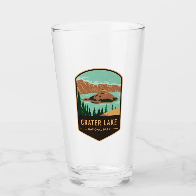 Crater Lake National Park Glass (Front)