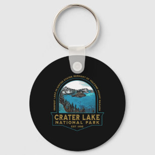 Crater Lake National Park Oregon Mount Mazama Hiki Keychain