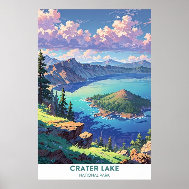 Crater Lake National Park, Oregon Poster (Front)