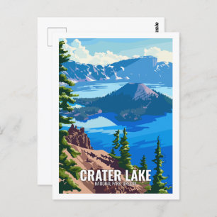 Crater Lake National Park Oregon USA  Postcard