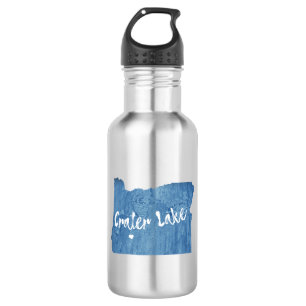 Crater Lake National Park Oregon Wood Grain 532 Ml Water Bottle
