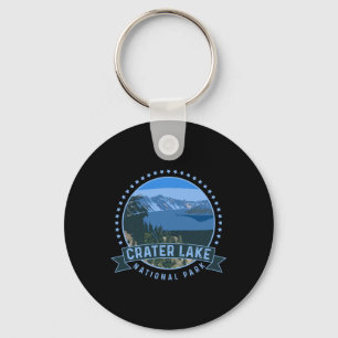 Crater Lake National Park -outdoor Camping Hiking Keychain