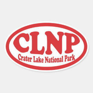 Crater Lake National Park red oval sticker