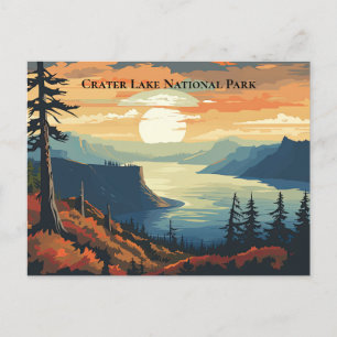 Crater Lake National Park Souvenir Travel  Postcard