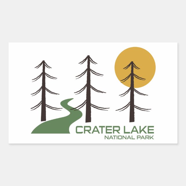 Crater Lake National Park Trail Sticker (Front)