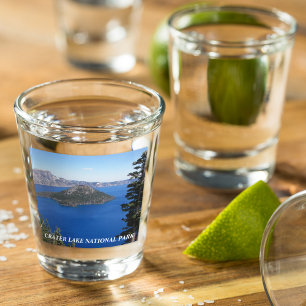 Crater Lake National Park Travel Photo Shot Glass