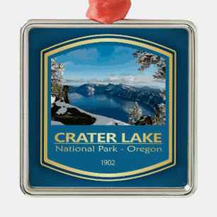 Crater Lake NP (PF1) Metal Ornament
