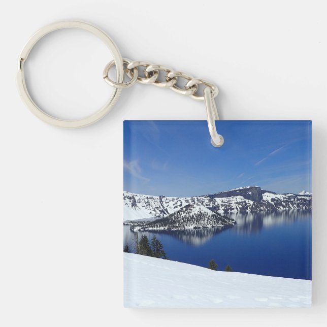 Crater Lake, Oregon Keychain (Front)