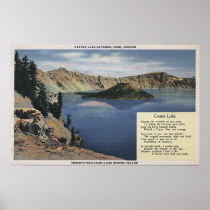 Crater Lake, Oregon - Observation Poster