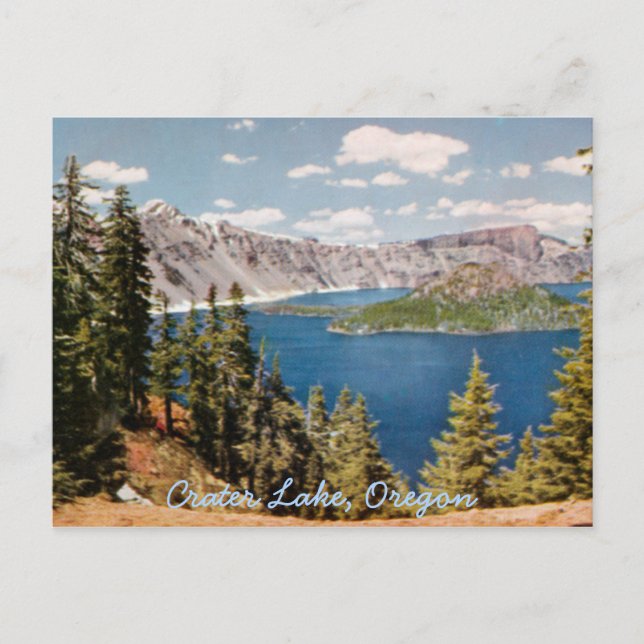 Crater Lake Oregon Vintage Postcard (Front)